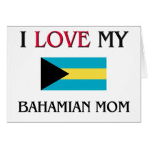 J'aime ma maman bahamienne carte de vœux