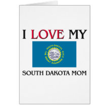 J'aime ma maman du Dakota du Sud Carte