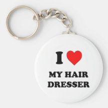 J'aime ma raboteuse de cheveux porte-clef