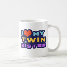 J'aime ma soeur jumelle mugs