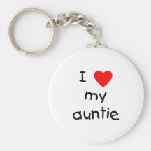 J'aime ma tante porte-clés