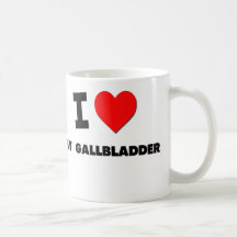 J'aime ma vésicule biliaire tasse