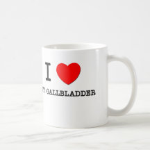 J'aime ma vésicule biliaire tasses à café