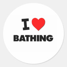 J'aime me baigner autocollants