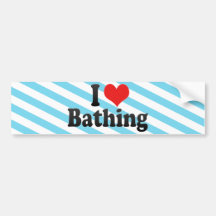 J'aime me baigner autocollants pour voiture