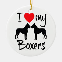 J'aime mes boxeurs ornement