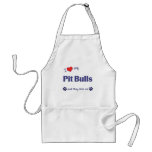 J'aime mes pitbulls (les chiens multiples) tablier