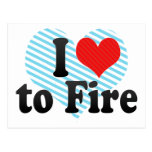 J'aime mettre le feu cartes postales
