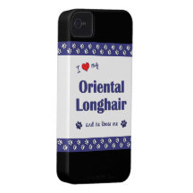 J'aime mon à cheveux longs oriental (le chat mascu coques iPhone 4 Case-Mate
