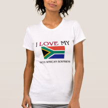 J'aime mon ami sud-africain t-shirts
