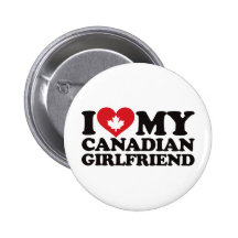 J'aime mon amie canadienne pin's