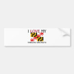 J'aime mon amie du Maryland Adhésifs Pour Voiture