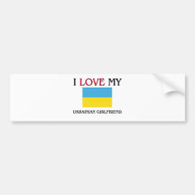 J'aime mon amie ukrainienne adhésifs pour voiture