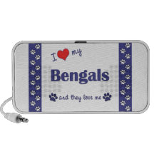 J'aime mon Bengals (les chats multiples) Haut-parleur iPod