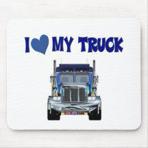 J'aime mon camion tapis de souris