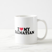 J'aime mon Dalmate Mugs À Café
