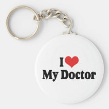 J'aime mon docteur Keychain Porte-clé