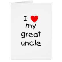 J'aime mon grand oncle carte