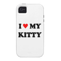 J'aime mon Kitty Coque iPhone 4