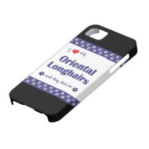 J'aime mon Longhairs oriental (les chats multiples Coques Case-Mate iPhone 5