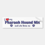 J'aime mon mélange de chien de pharaon (le chien f adhésifs pour voiture