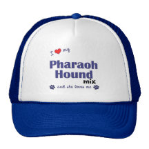 J'aime mon mélange de chien de pharaon (le chien f casquettes