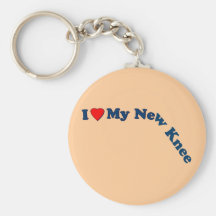 J'aime mon nouveau genou porte-clefs