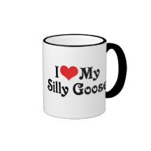J'aime mon oie idiote tasse à café