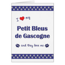 J'aime mon Petit Bleus de Gascogne (les chiens mul Cartes De Vœux