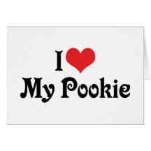 J'aime mon Pookie Cartes De Vœux