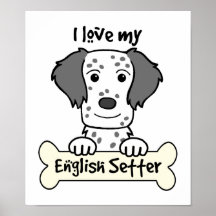 J'aime mon poseur anglais posters