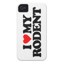 J'AIME MON RONGEUR COQUES Case-Mate iPhone 4