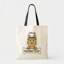 J'aime mon Terrier australien Sacs Fourre-tout