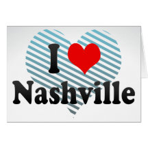 J'aime Nashville, Etats-Unis Cartes De Vœux