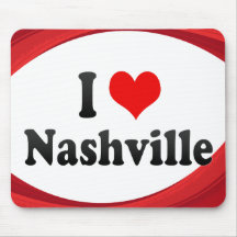 J'aime Nashville, Etats-Unis Tapis De Souris