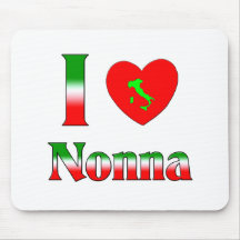 J'aime Nonna (la grand-mère italienne) Tapis De Souris