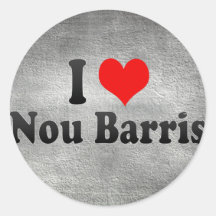 J'aime Nou Barris, Espagne Adhésifs Ronds
