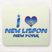 J'aime nouvelle Lisbonne, New York Tapis De Souris