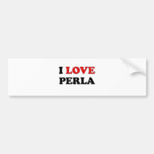 J'aime Perla Autocollant Pour Voiture