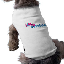 J'aime Pitbulls dans 3D Manteau Pour Animal Domestique