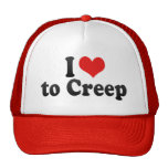 J'aime ramper casquettes