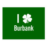 J'aime (shamrock) le Jour de la Saint Patrick de B Carte Postale