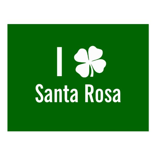 J'aime (shamrock) le Jour de la Saint Patrick de S Carte Postale