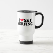 J'aime surfer de ciel tasse à café