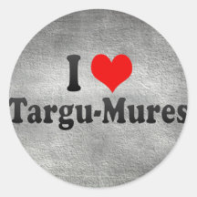 J'aime Targu-Mures, Roumanie Adhésif Rond