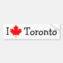J'aime Toronto Autocollants Pour Voiture