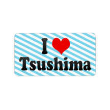 J'aime Tsushima, Japon. Aisuru Tsushima, Japon Étiquettes D’adresse