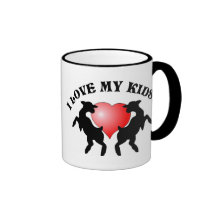 J'aime w/Heart mes enfants ! Tasse