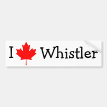 J'aime Whistler Adhésif Pour Voiture