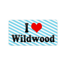 J'aime Wildwood, Etats-Unis Étiquette D’adresse